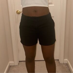 j.crew black low rise shorts